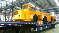 Remorque de camion à benne basculante de 15 tonnes avec des roues, camion à benne basculante orange d'exploitation