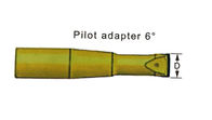 Adapteur -pilote 6°/outils de forage de roche du modèle R25 de jambe perceuse de fil