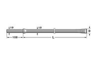 petit sortilège de Rod de perçage de trou sortilège de 22 millimètres 19 millimètres d'acier de perceuse avec le peu de burin