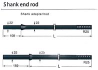 Le forage de roche R25 usine l'extrémité de haute résistance Rod de jambe de l'acier allié R25