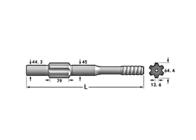 Adaptateur Logo Water Well Drilling fait sur commande de jambe de Hd712 788mm
