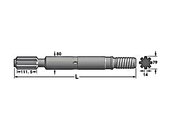 Le forage de roche de 1500HL 635mm usine l'adaptateur de jambe de perceuse de 635mm