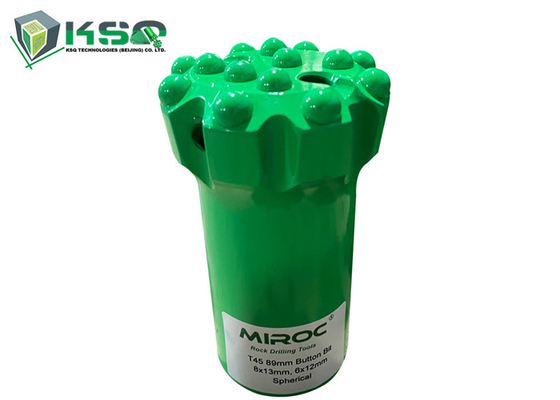 Diamètre 89mm d'outils à pastilles de perceuse de roche T45 visage plat de 2 trous