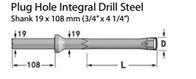 Perceuse Rod intégrale durable/outils perçage en pierre pour le havage du charbon/le perçage d'un tunnel