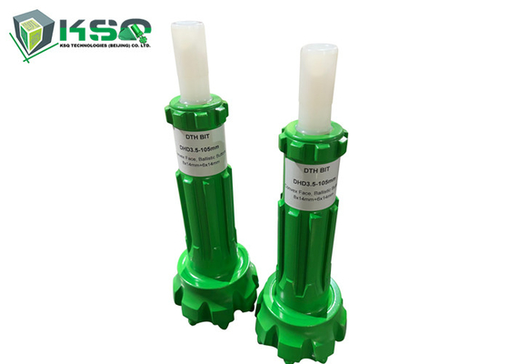 90 mm et 105 mm DTH broyeur pour COP35 / DHD3.5 DTH marteau couleur verte avec vanne de pied