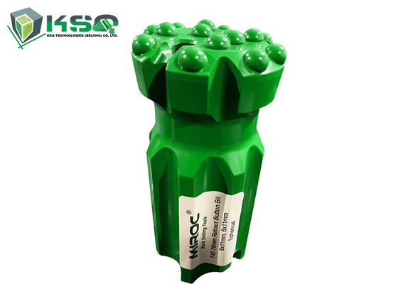 Carbure de tungstène fileté inserts outils de forage de roche T45 76mm boutons de bouton rétracté