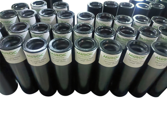 Tige de forage filetée T45-210mm pour le forage de roche / Manchon de couplage pour l'exploitation minière T38-190mm