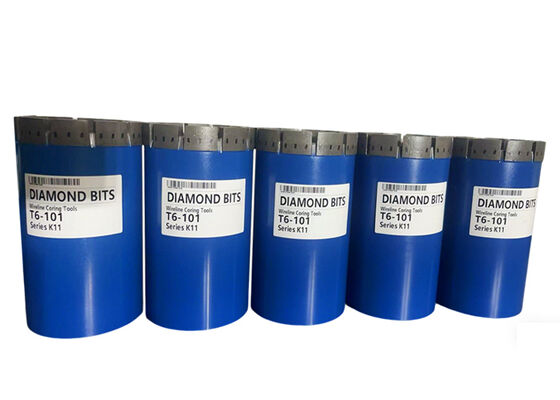 Trépan de forage diamanté imprégné série T6 pour le forage de roches très dures, disponible dans toutes les tailles