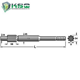 Adaptateur COP1032, COP1036, COP1038HB de jambe de foret de Copco d'atlas