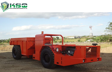 Camion à benne basculante au fond hydraulique de profil bas de 12 tonnes pour le perçage d'un tunnel ferroviaire