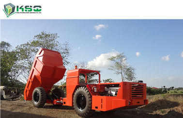 Camion à benne basculante au fond hydraulique de profil bas de 12 tonnes pour le perçage d'un tunnel ferroviaire