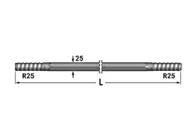 Pêcheur R25 Rod de rinçage du trou 8.6mm de R25-Hex 25-R25