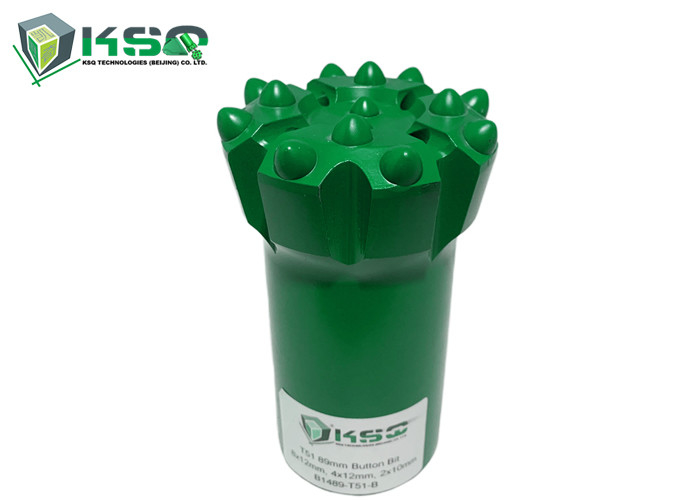 Centre fileté T51 89mm de baisse d'outil de forage de roche d'outils à pastilles d'acier allié ballistiques