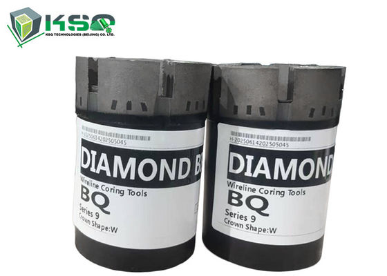 Foret de forage à couronne diamantée imprégnée BQ pour l'exploration minière/minérale par filaire