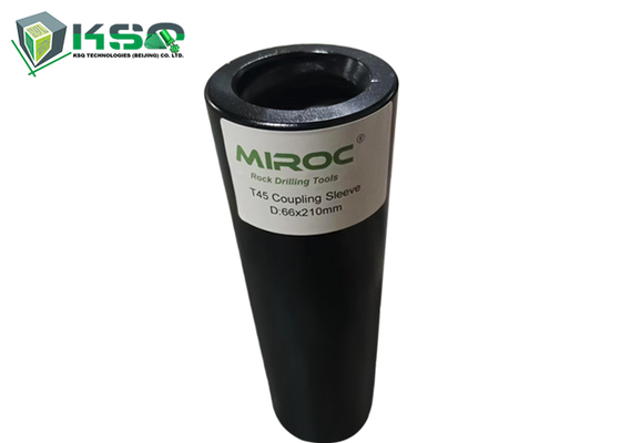 Tige de forage filetée T45-210mm pour le forage de roche / Manchon de couplage pour l'exploitation minière T38-190mm