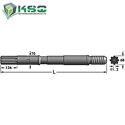 Adaptateur COP2160EX, CANNETTE DE FIL 4050EX, COP4050MUX de jambe de foret de Copco d'atlas