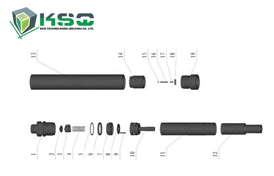 Marteau de propriété industrielle du procédé DTH90-I de traitement thermique d'outils de perçage de DTH
