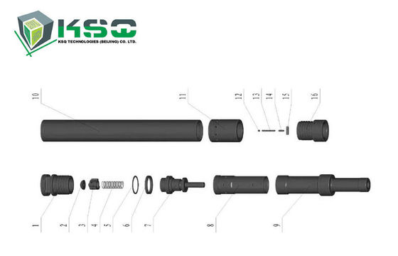 Caisse de piston marteau/DTH4.5-10 des outils de perçage de l'extraction au fond DTH DTH4.5