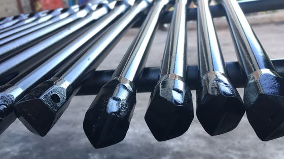 L'exploitation de carrière usine le type incliné intégral de burin de jambe de carbure de tungstène de Rods de perceuse