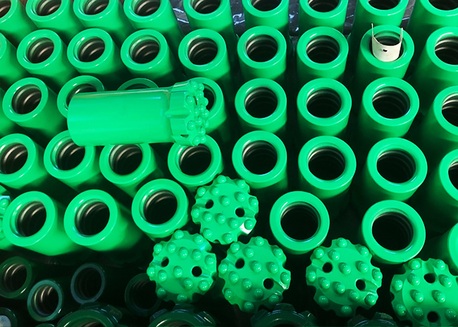 outils à pastilles plats du visage T51 de 89mm pour l'outil à pastilles fileté de extraction en carrière de extraction de forage de roche 1
