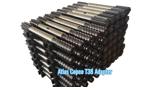 Adaptateur de tige T38 pour plates-formes Atlas Copco